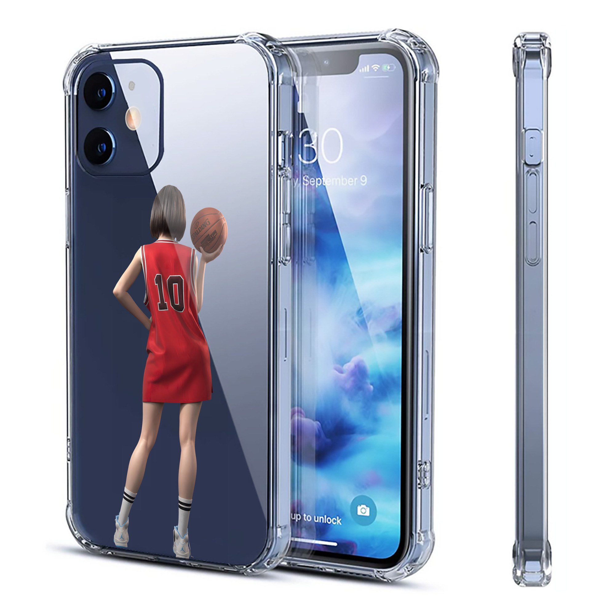 （画像用） SLAM DUNK／スラムダンク 【iPhone 12シリーズ対応】透明スマホケース（クリアソフトケース）